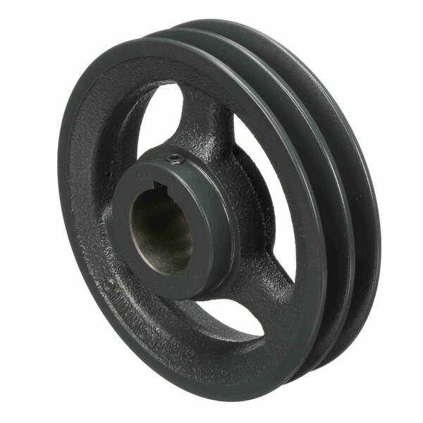 2 Groove Cast Iron Fhp - Finished Bore Sheave, 2AK61X 1 3/8